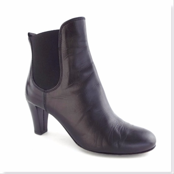 black soft ankle boots